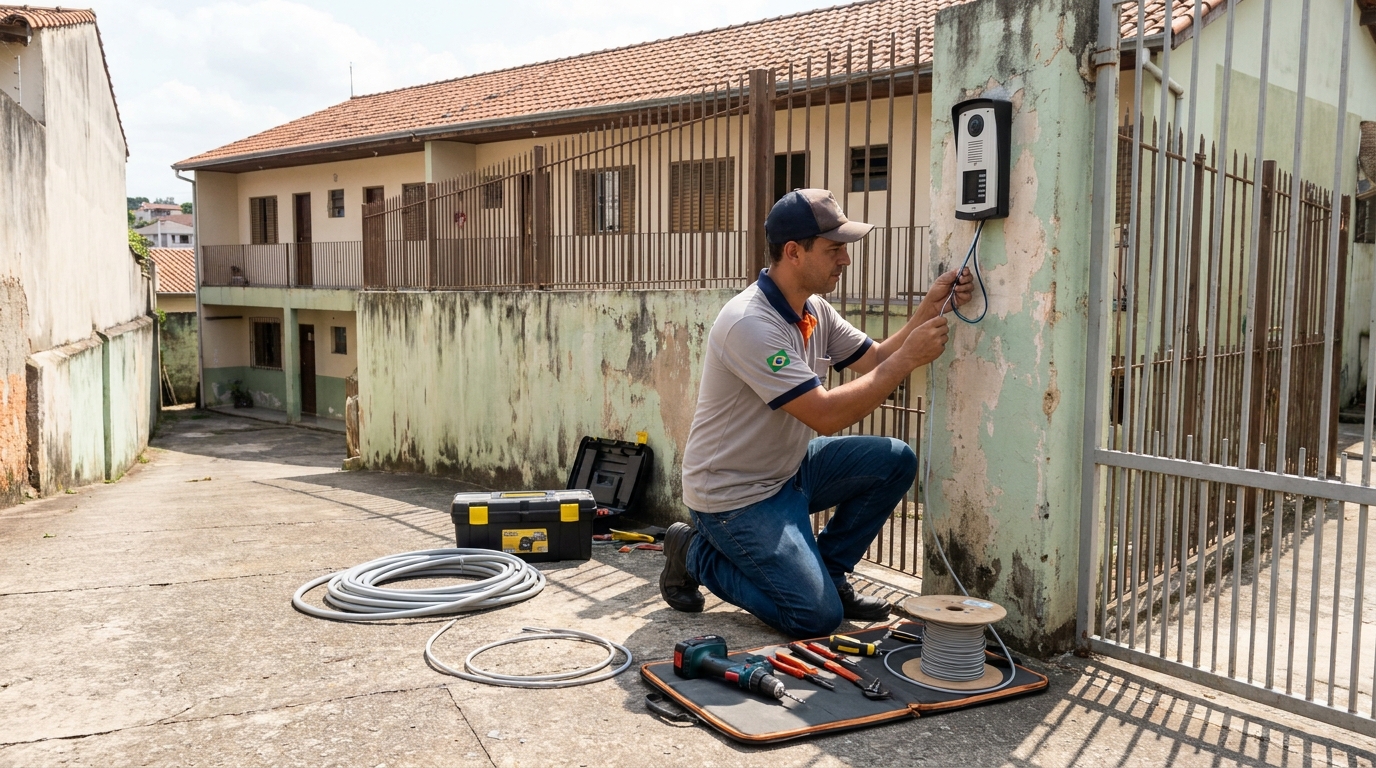Instalacao de interfone residencial em Joinville‑SC
