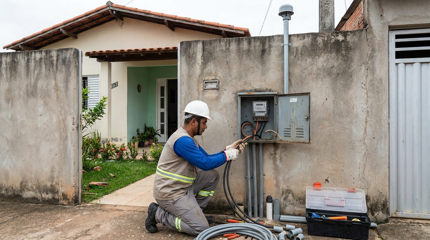 Instalacao de padrao de energia em Joinville‑SC