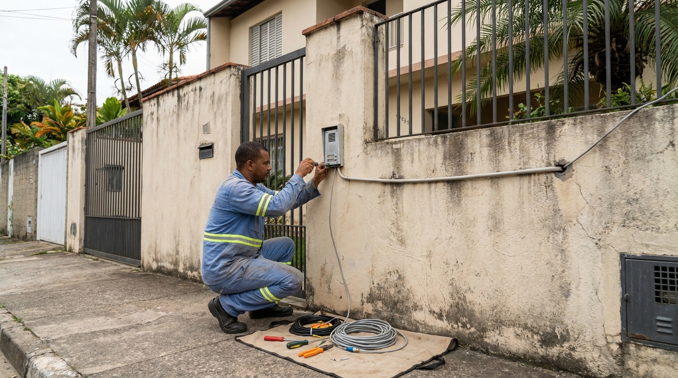 Instalacao de video porteiro em Joinville‑SC